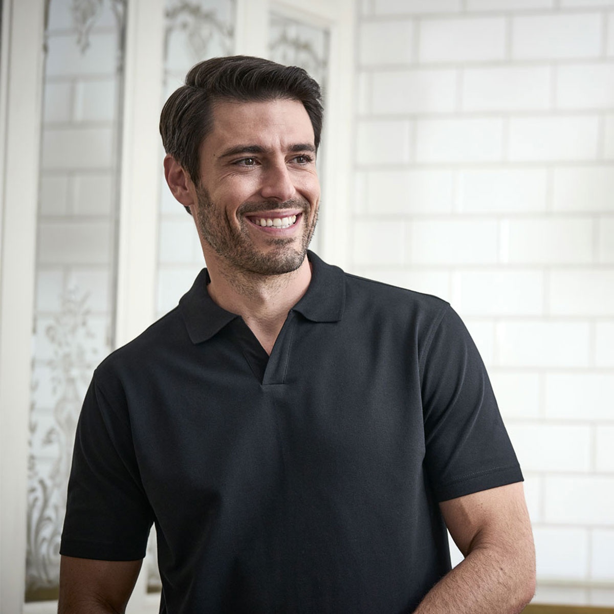 Polo V-neck Herr 