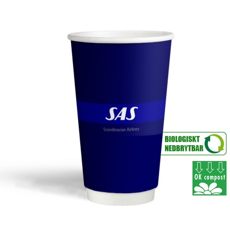 Pappersmugg BIO Dubbelvägg M