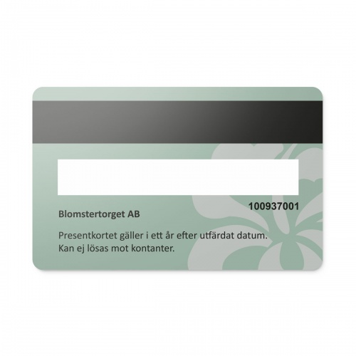 EcoCard papperskort magnetremsa
